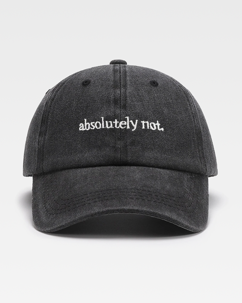 Absolutely Not Sloganlı Şapka