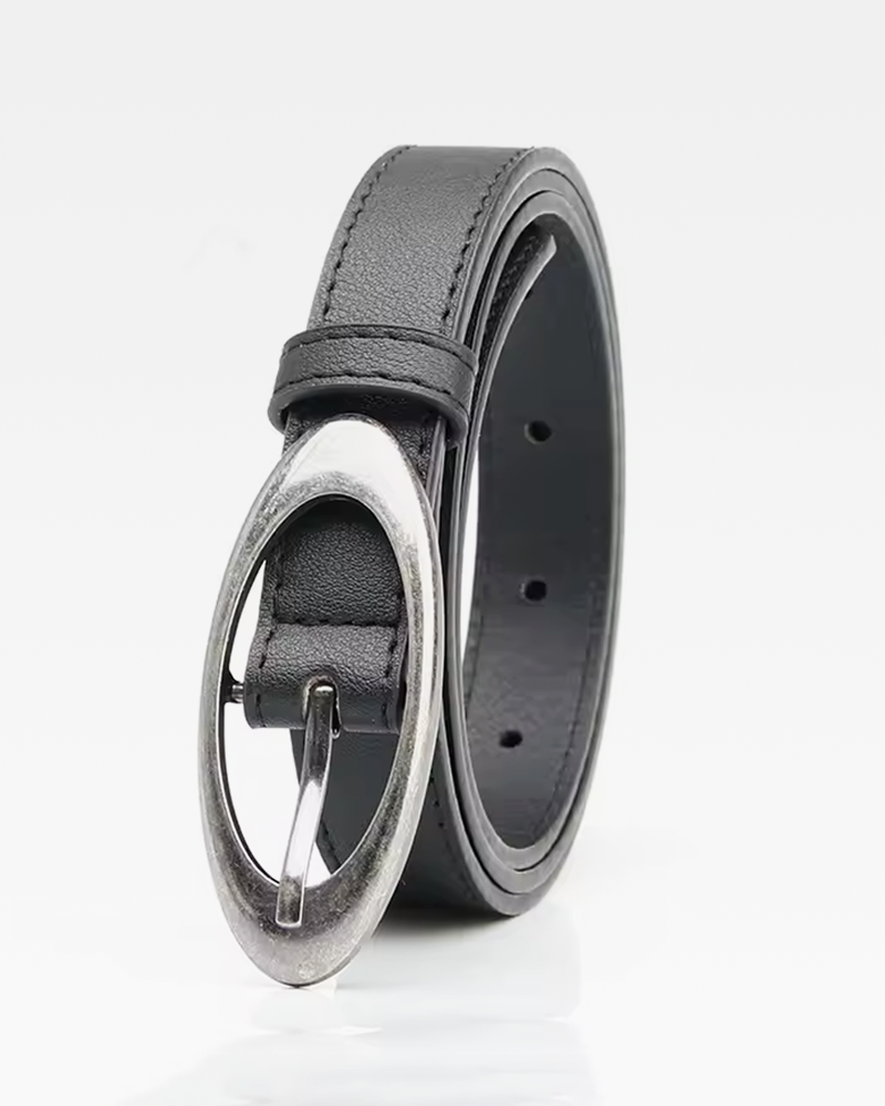Vintage Oval Tokalı İnce Kemer