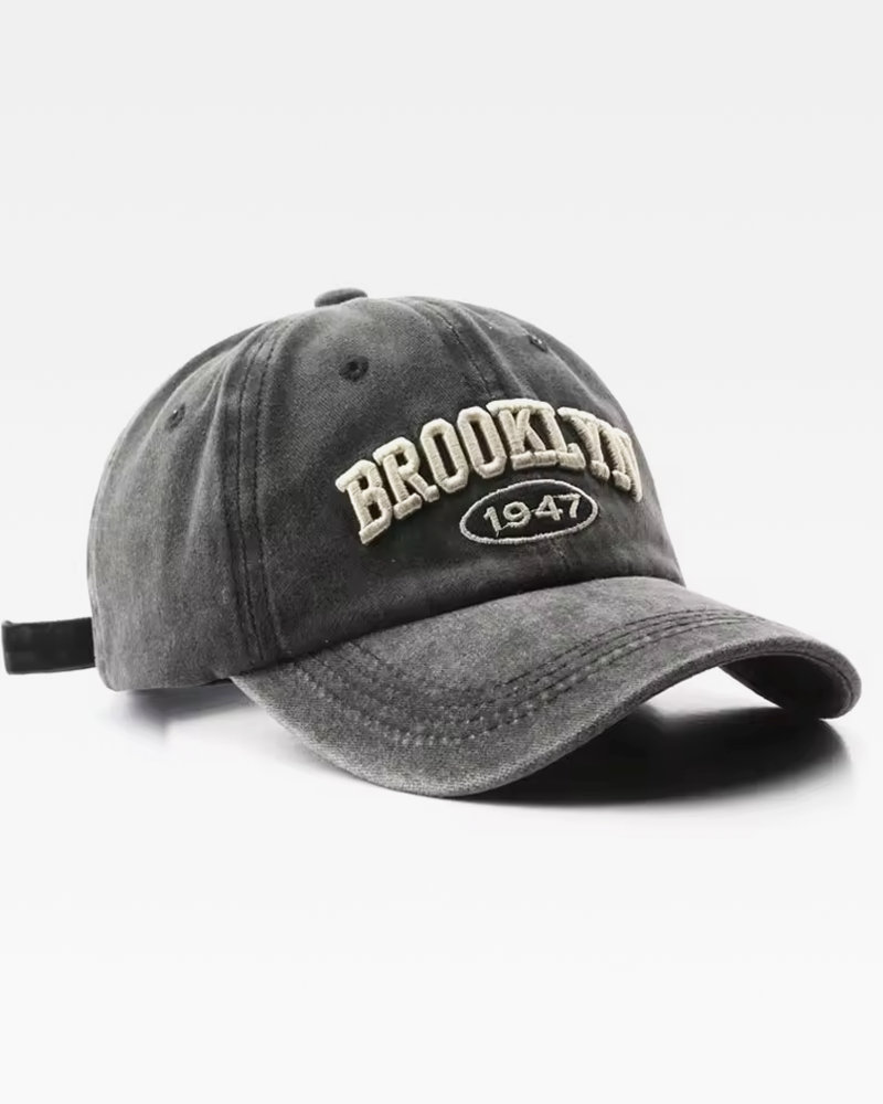Brooklyn 1947 İşlemeli Vintage Şapka