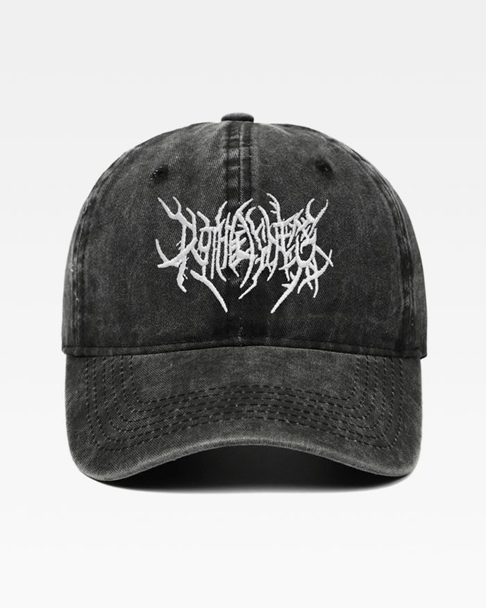 Metal Logolu Yıkanmış Denim Şapka