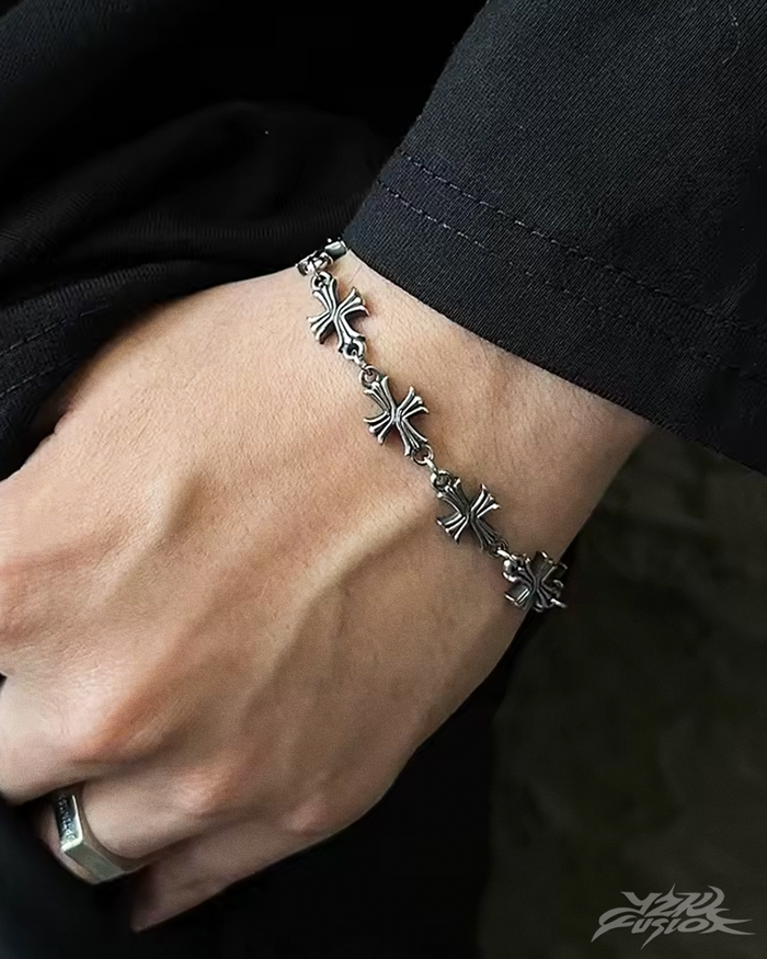 Gotik Haç Zincir Bileklik